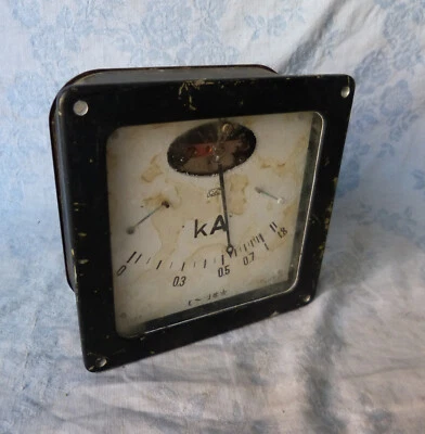 #Instruments de mesure# Ancien cadran Ampèremètre kA (CdC) - N°2433699 - Photo 1/4