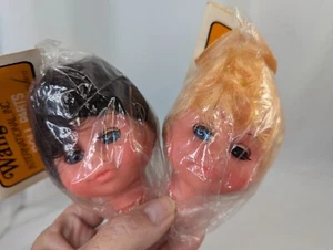 Wangs International Doll Making Head Part Blond Brown Blue Eyes - Imagen 1 de 6