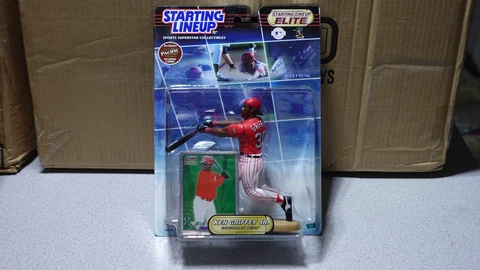 8X 2000 Starting Lineup Elite KEN GRIFFEY JR. NIP Reds MOC Full Case Cover