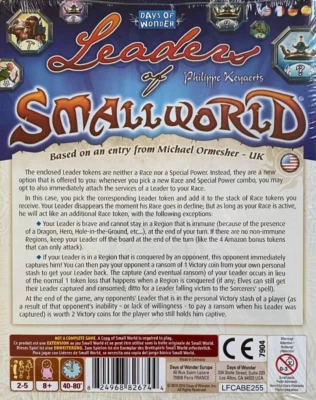 Small World: Leaders of Small World Promo by Days of Wonder!! - Image 1 of 2