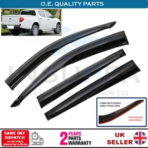 Wind Rain Sun Smoke Guard Deflector For Mitsubishi L200 Triton 4 Door 05-14 4X - Picture 1 of 12