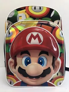 Nintendo Super Mario 17” Mochila Escolar Bolsa Libro 2021 - Imagen 1 de 11