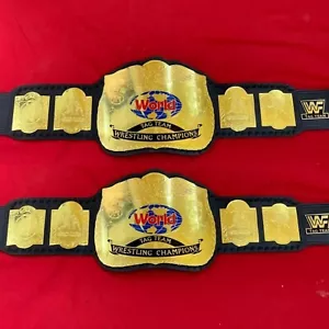 Cinturón de lucha libre World Tag Team Dual Championship (par de dos cinturones) 4 mm latón - Imagen 1 de 5
