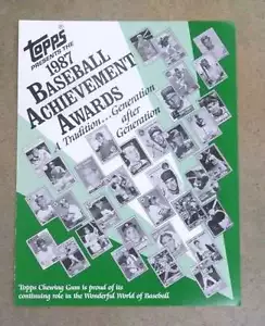 TOPPS BASEBALL ACHIEVEMENT AWARDS TOP ROOKIES - 1987 MARK McGWIRE GRACE SHEFFIED - Imagen 1 de 3