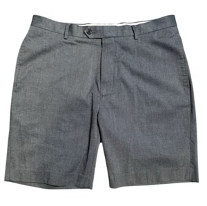 Pantalones cortos chinos Daniel Cremieux Signature de sarga para hombre 36 gris frente plano - Imagen 1 de 6