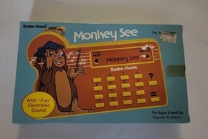 RADIO SHACK "MONKEY SEE" RARE VINTAGE CALCULATOR TESTED WORKS W/BOX & BOOK - Picture 1 of 1