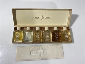 Vintage Mary Chess Toilet Water Splash Boxed Set of Six Bottles 1950's - Picture 1 of 11