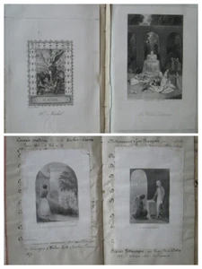 RECUEIL de 122 gravures encollées XIX° (sujets religieux, monuments, vues). - Picture 1 of 11