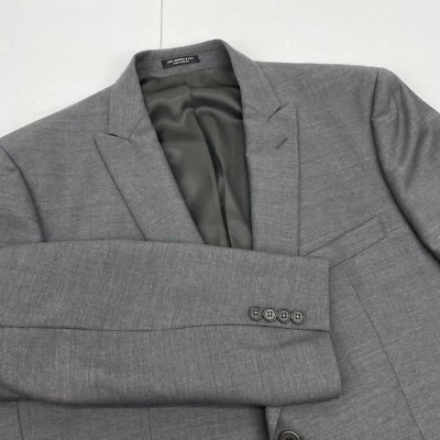 Blazer John Varvatos Para Hombre Talla 46R Informal Dos Botones Traje Gris Chaqueta Abrigo Deportivo Foto 1 de 4