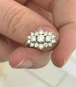 Platinum diamond 3/4ct ring, CPM 6.8 grams boxed