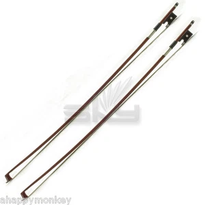 New Two (2) 1/8 Size Violin Bow Brazil Wood High Quality Free US Shipping - Picture 1 of 5