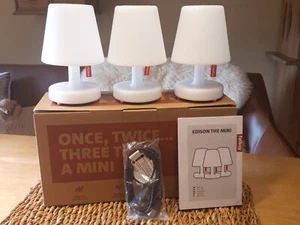 Fatboy Edison The Mini kabellose Tischlampe 3 Stk. - Weiß - Bild 1 von 4