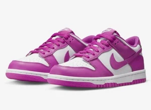 Nike Dunk Low Active Fuchsia (GS)  FJ0704-100 Size 6Y - Picture 1 of 12