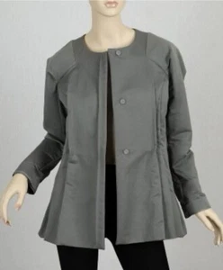 MARNI GRAY COTTON POWER SHOULDERS STYLISH JACKET 44/10 - Picture 1 of 6