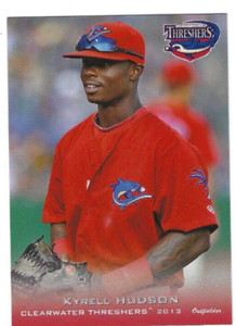 2013 Clearwater Threshers (Single A-Philadelphia Phillies) Kyrell Hudson