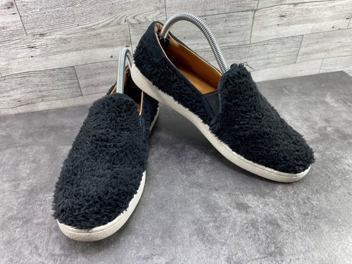 Mocassini Ugg Australia donna 9 M Ricci scarpe nere scamosciate sfocate comode