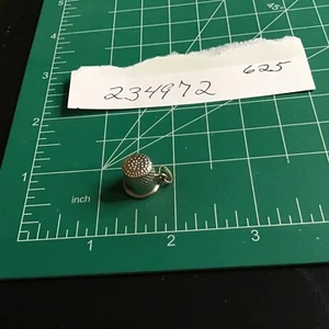 Ciondolo ditale fossette in argento sterling - Foto 1 di 9