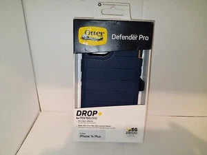 Otterbox Defender Pro Series  + Holster/clip iPhone 14 Plus,Blue Suede Shoes,NEW - Picture 1 of 9
