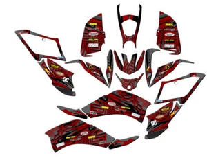 All Years RAPTOR 125 MAYHEM Grey Senge Graphics Kit Compatible with Yamaha - Picture 1 of 7