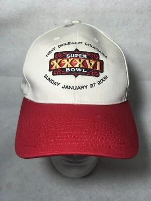 Gorra Super Bowl XXXVI 2002 Nueva Orleans Tom Brady NFL New England Patriots NUEVA Foto 1 de 4