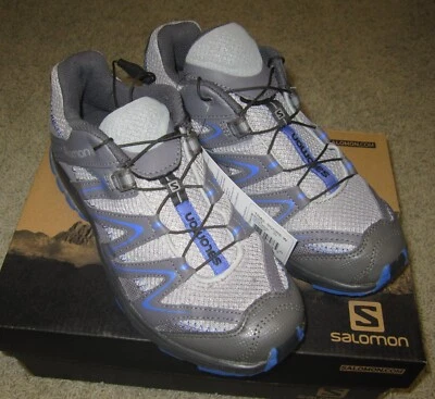 NUEVO Mujer Talla 6 SALOMON Trail Score Gris Zapatos Atléticos para Caminar Tenis Nuevos en Caja Foto 1 de 4