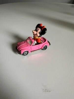 De colección Tomy Disney Minnie Mouse Rosa Volkswagen Convertible Die Cast Car PD6 Foto 1 de 4