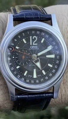 Relógio ponteiro Oris Commander masculino estado incrível na caixa - Imagem 1 de 4