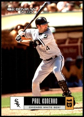 Paul Konerko 2005 Donruss #147 白袜队 美国职棒大联盟 阅读 免运费 亲笔签名 Den — 第 1/2 张图片