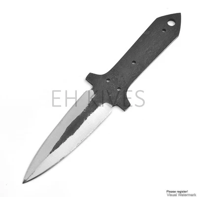 8'' Handmade Carbon Steel Hunting Knifemaking Supply Dagger Blank Blade Knife - Image 1 of 4