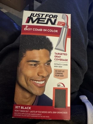 Peine fácil Just for Men en color de cabello #A-60 negro azabache Foto 1 de 2