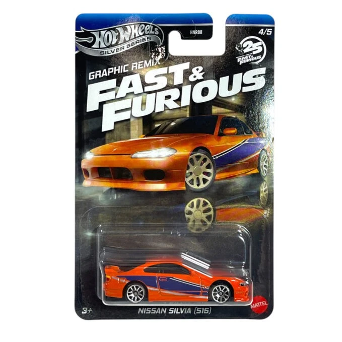 Modellino Auto Hotwheels 1/64 Fast&Furious Nissan Silvia S15 Orange - Immagine 1 di 1