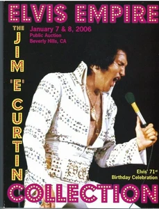 Elvis Empire Auction Catalog Jim ‘E’ Curtin Collection 2006 Rare Memorabilia VG+ - Picture 1 of 2