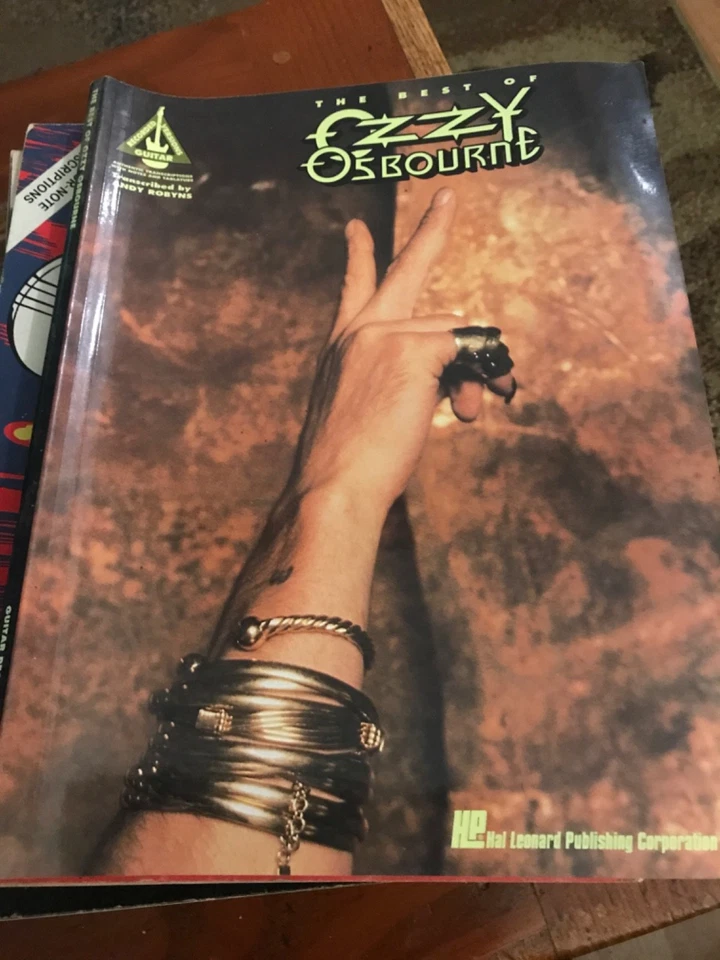 VTG The Best of Ozzy Osbourne 1993 Heavy Metal Guitar Tab Book Tablature Music - Image 1 of 1