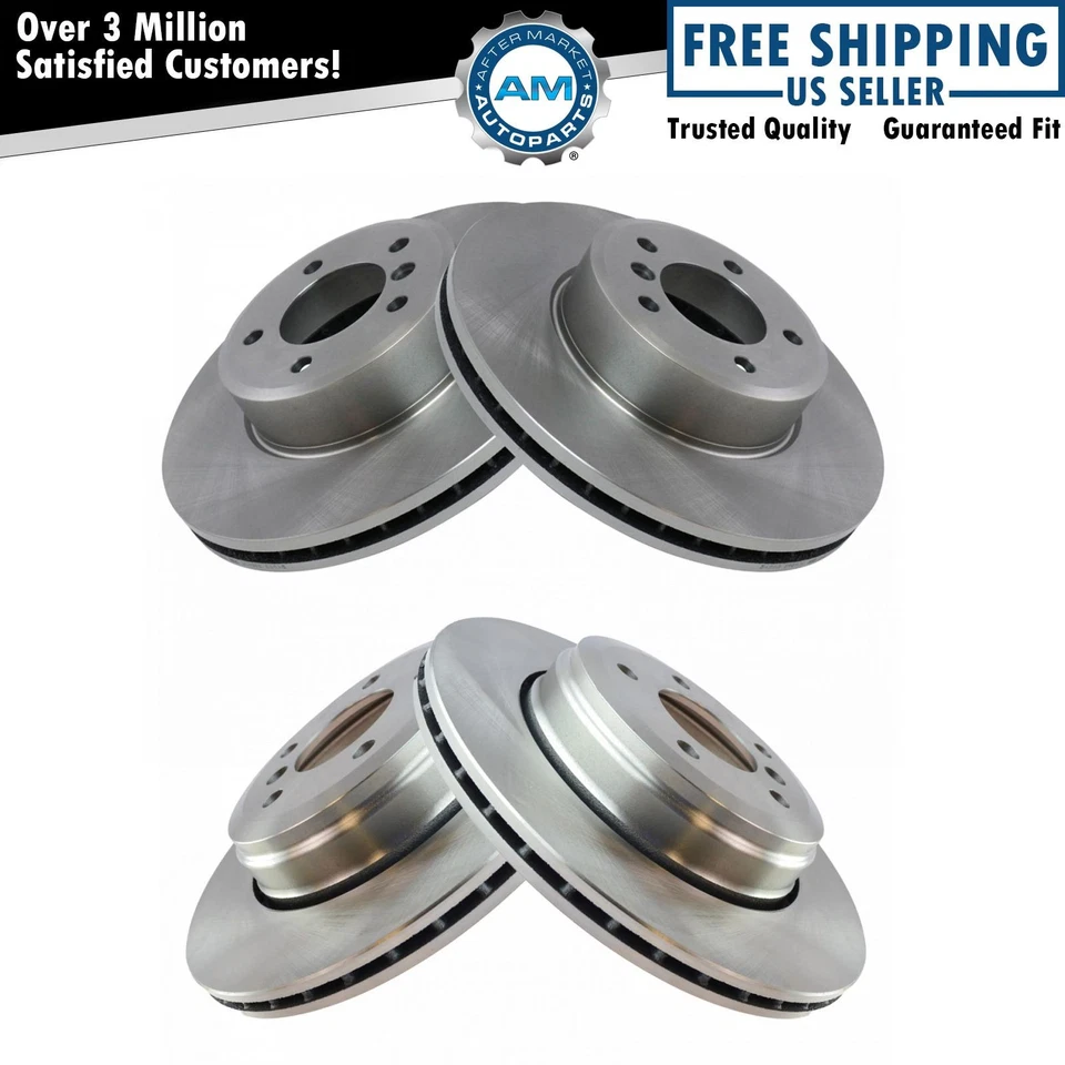Front and Rear Brake Rotors Set For 2004-2007 BMW 525i 2008-2010 528i 530i - Image 1 of 4