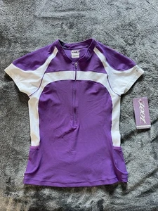 Nuevo Jersey Zoot Manga Corta 1/4 Cremallera Tri Talla Mediana Ultra Violeta Nuevo con Etiquetas - Imagen 1 de 11