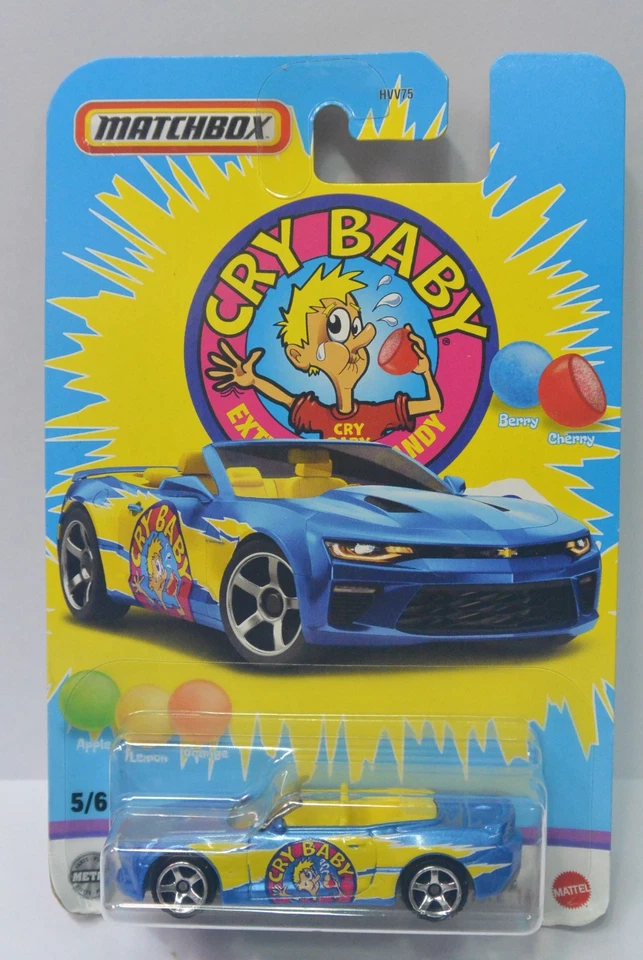 Matchbox Candy Series Diecast Car 16 Chevy Camaro Convertible CRY BABY - Image 1 of 1