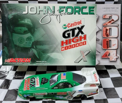 John Force Castrol GTX 2004 alto kilometraje Mustang coche divertido 1:24 402249 1/408 Foto 1 de 4