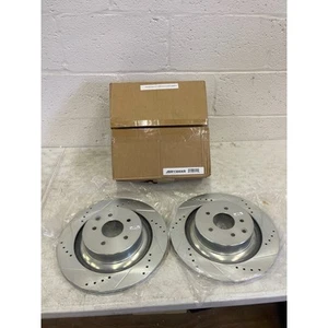SET-OF-2 Power Stop Brake Rotors, Front Wheel, Drilled And Slotted, JBR1300XR - Picture 1 of 9