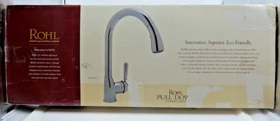 NUEVO NOS Rohl R7505STN-2 grifo extraíble de cocina de una sola palanca - níquel satinado Foto 1 de 4