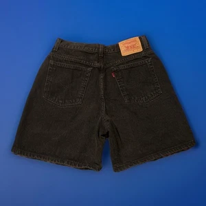 Levi’s Vintage Jeans Shorts Women’s Size 12 90s Black Mom Jeans Jorts - Picture 1 of 6