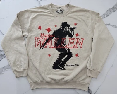 Oficial Morgan Wallen Cuello Redondo Talla Pequeña NUEVO Foto 1 de 4