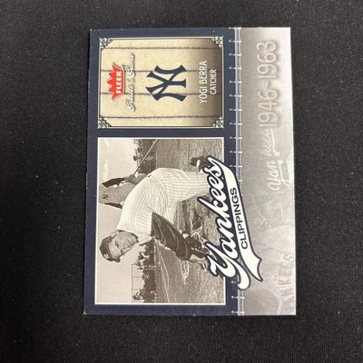 Fleer Greats of the Game 2006 - Yankees Clipings Yogi Berra #NYYY-YB Foto 1 de 2