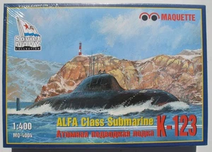 MAQUETTE 4004 ALFA Class Submarine K-123 U-Boot 1:400 Soviet Navy Bausatz Kit - Picture 1 of 2