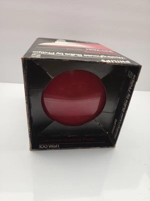 Philips Colortone 100PAR/R 100W PAR38 Red Flood Light Bulb - Image 1 of 4