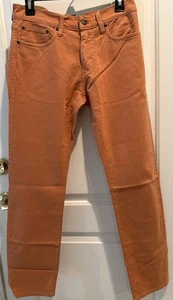 J Crew Jeans Style 484 mens 29 Stretch Rust Orange New NWT Preppy Cottagecore - Picture 1 of 8