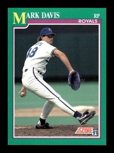 Tarjeta de béisbol Mark Davis ⚾ 1991 Score #136 Kansas City Royals - Imagen 1 de 2