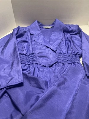 Mono vintage años 80 Joan Walters púrpura talla 8 hombreras Foto 1 de 4