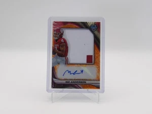 2024 Bowman Best University - Prospect Jumbo Relic Nic Anderson Patch Auto /49 - Foto 1 di 2