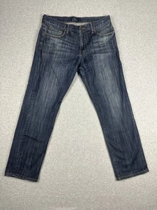 Lucky Brand 211 Original Straight Men's Denim Jeans Size 34 Blue Stretch Zip Fly - Picture 1 of 13