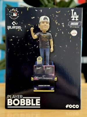 Shohei Ohtani LA Dodgers Serie Mundial Campeones Desfile Autobús Bobblehead FOCO NUEVO NUEVO EN CAJA Foto 1 de 4